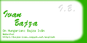 ivan bajza business card